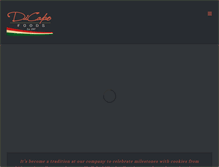 Tablet Screenshot of dicapofoods.com